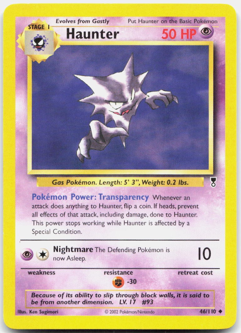 Haunter 46/110 Uncommon Legendary Collection Pokemon Near Mint