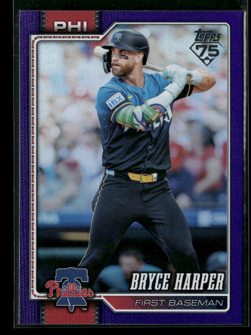 2026 Topps NOW WBC チームUSA ブライスハーパー　25シリ 2026 Topps #250 Bryce Harper Purple Rainbow Foil #/250 | eBay