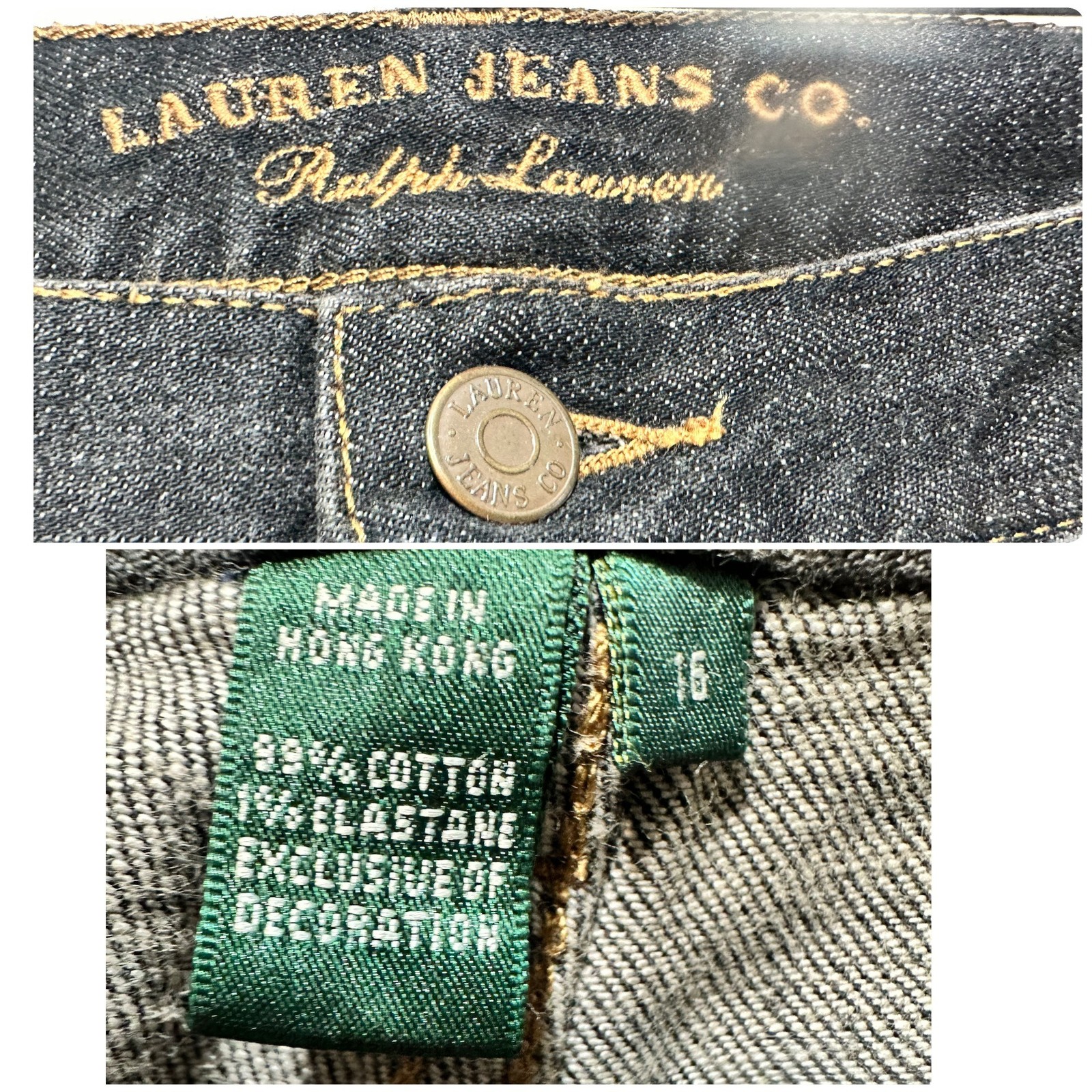Vintage Ralph Lauren Patchwork Bootcut Jeans Wome… - image 3