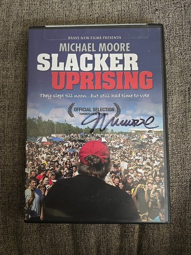 Slacker Uprising Michael Moore DVD Autographed Brand New Sealed ...