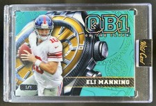 2024 Wild Card QB1 Breakers Brick Eli Manning Teal Gold #1/1