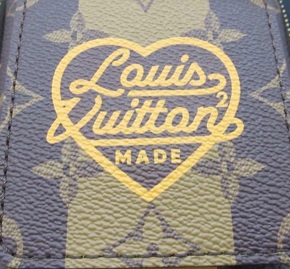 LOUIS VUITTON × NIGO LV Squared Monogram Stripe Double Phone Pouch Shoulder Bag — image 3