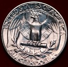 Uncirculated 1948-D Denver Mint Silver Washington Quarter — photo 2