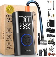 Portable Tire Inflator 160PSI Air Compressor for Cars, Bikes, Motorcycles, LED
