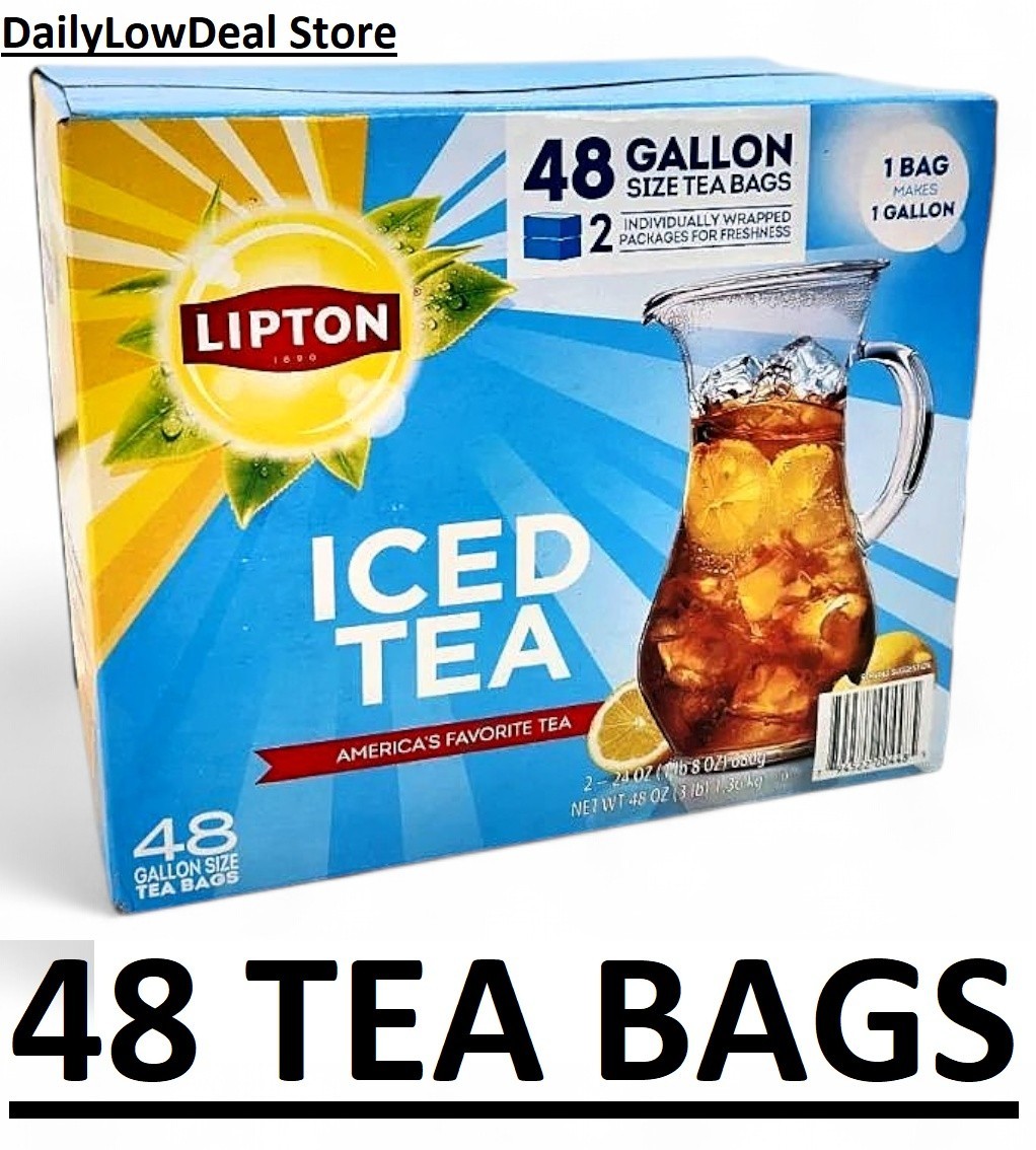 , Gallon Size Tea Bags (48 Ct.) Fresh - Fast Shipping