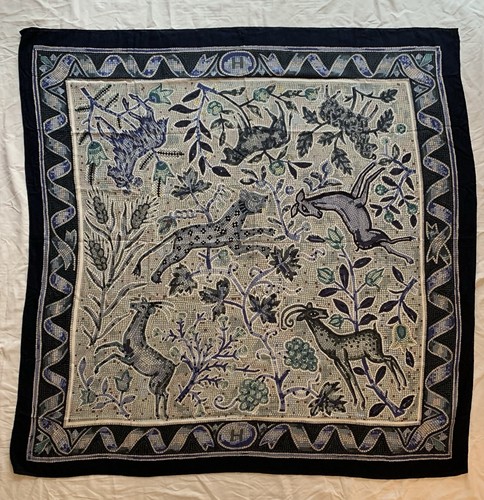 Hermes Cashmere Silk 140 Shawl, “Pavement”