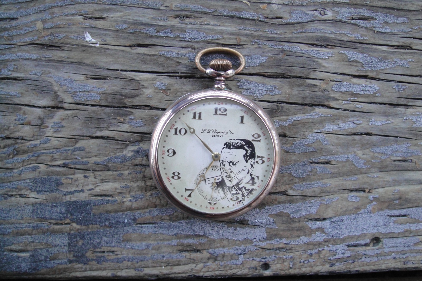 ww2 solid silver case pocket watch Chopard - image 2