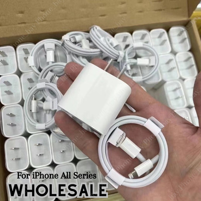 Lot 20W Fast Charger For iPhone17 16 15 14 13 12 11 XR XS USB-C Adapter PD Cable