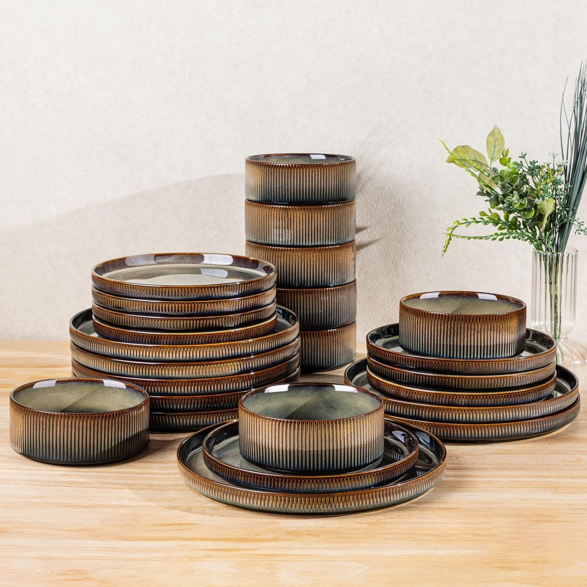 Ceramic 24 Pc Dinner Set Zora 24 Piece Dinnerware Set