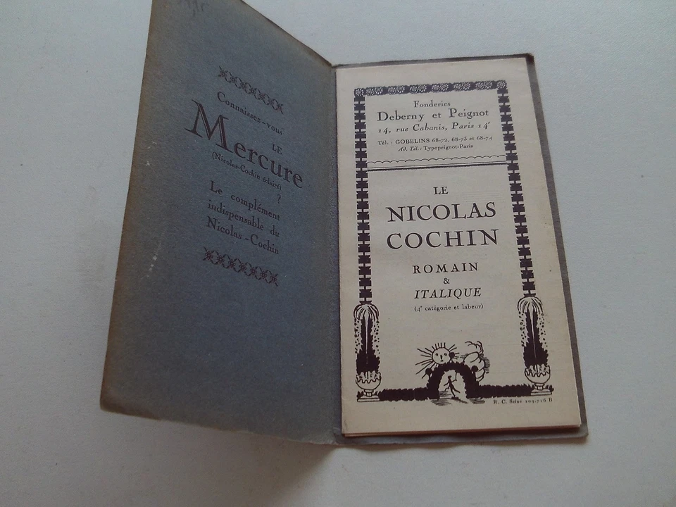 LE NICOLAS COCHIN ROMAIN ET ITALIQUE FONDERIES DEBERNY ET PEIGNOT 1930 - Photo 3/4