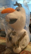 NUOVO Nuovo con etichette Disney Collection OLAF Frozen 11" Peluche Squish Giocattolo Cuscino Stuffy