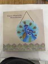 12  Peacock stained glass window hanging suncatcher indoor/ Outdoor window