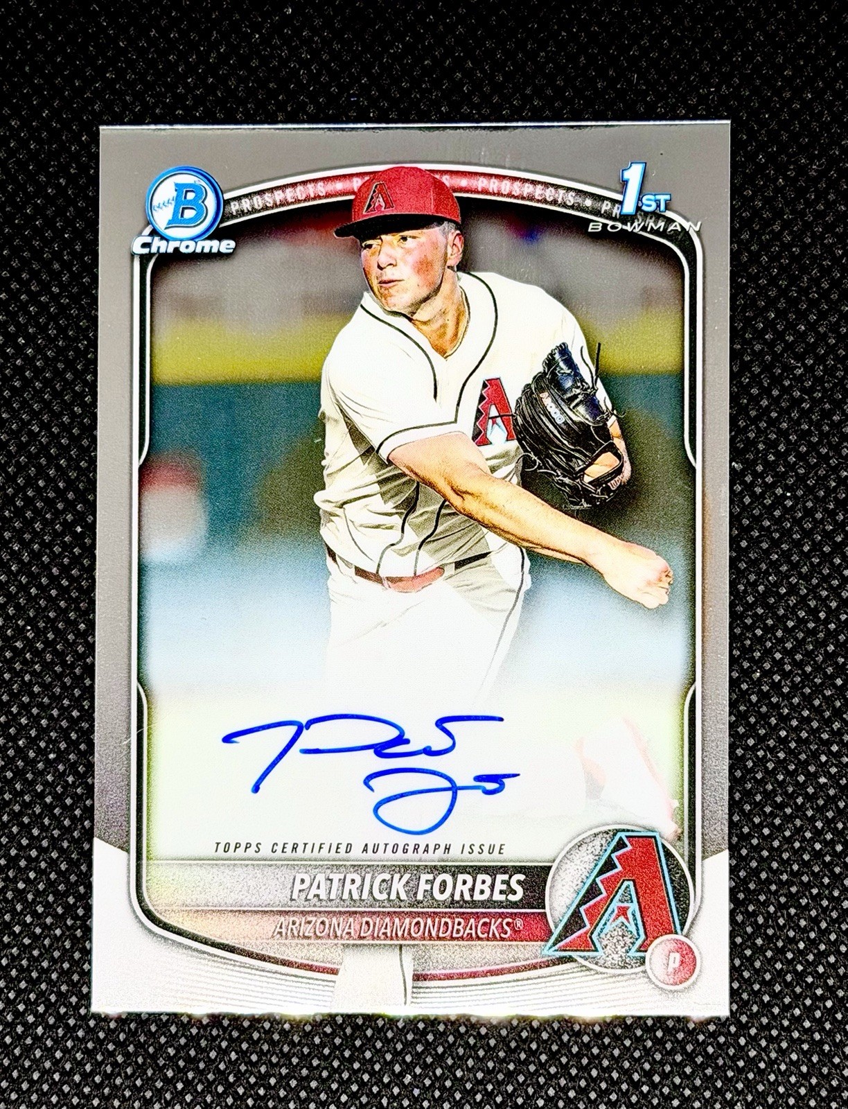 2025 Patrick Forbes AU Bowman Draft Chrome 1st Bowman Prospect #CPA-PF Arizona🔥