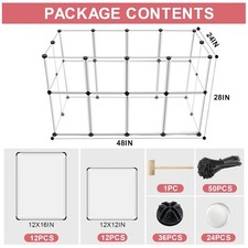 Puppy Play Pen - Indoor Outdoor Pet Fence for Small Animals