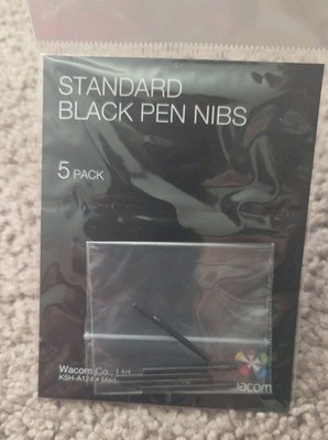 Wacom - Standard Nibs for Previous Generation Pens (5-Pack) - Black