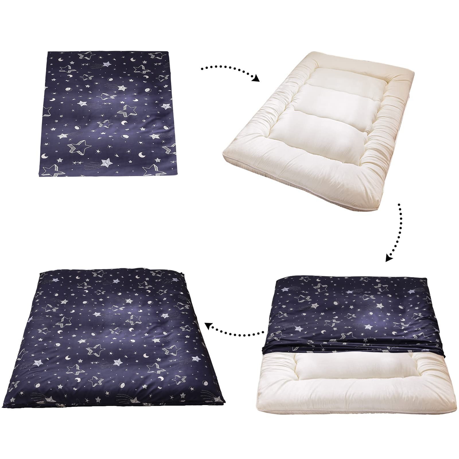 MAXYOYO Mattress Cover for Traditional Japanese Futon Mattress, Futon Floor M...