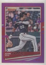 2020 Panini Donruss Photo Variation Holo Purple Juan Soto (Navy Jersey) #162 u6m