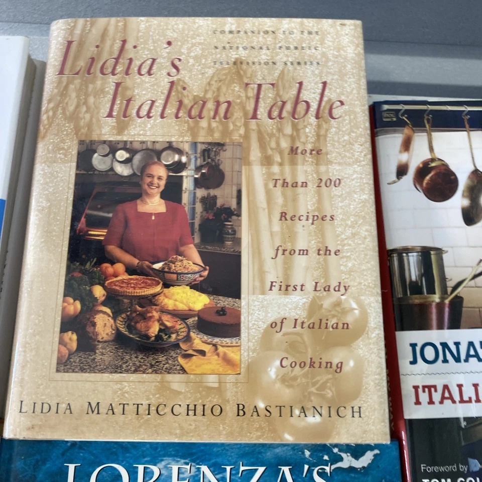 Lot Of 23 Italian Cookbooks Italy Lidia , pasta, vintage, Antipasti vintage Foto 4 de 4