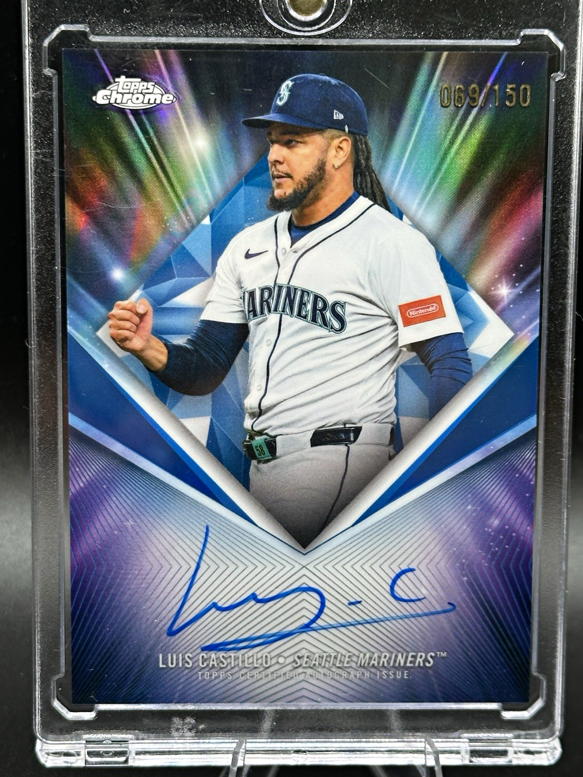 2026 Topps Chrome Luis Castillo 75th Diamond Autograph /150