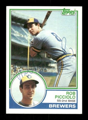 1983 Topps #476 Rob Picciolo signed autograph dec'd, ballpoint EAA1 BXCP71