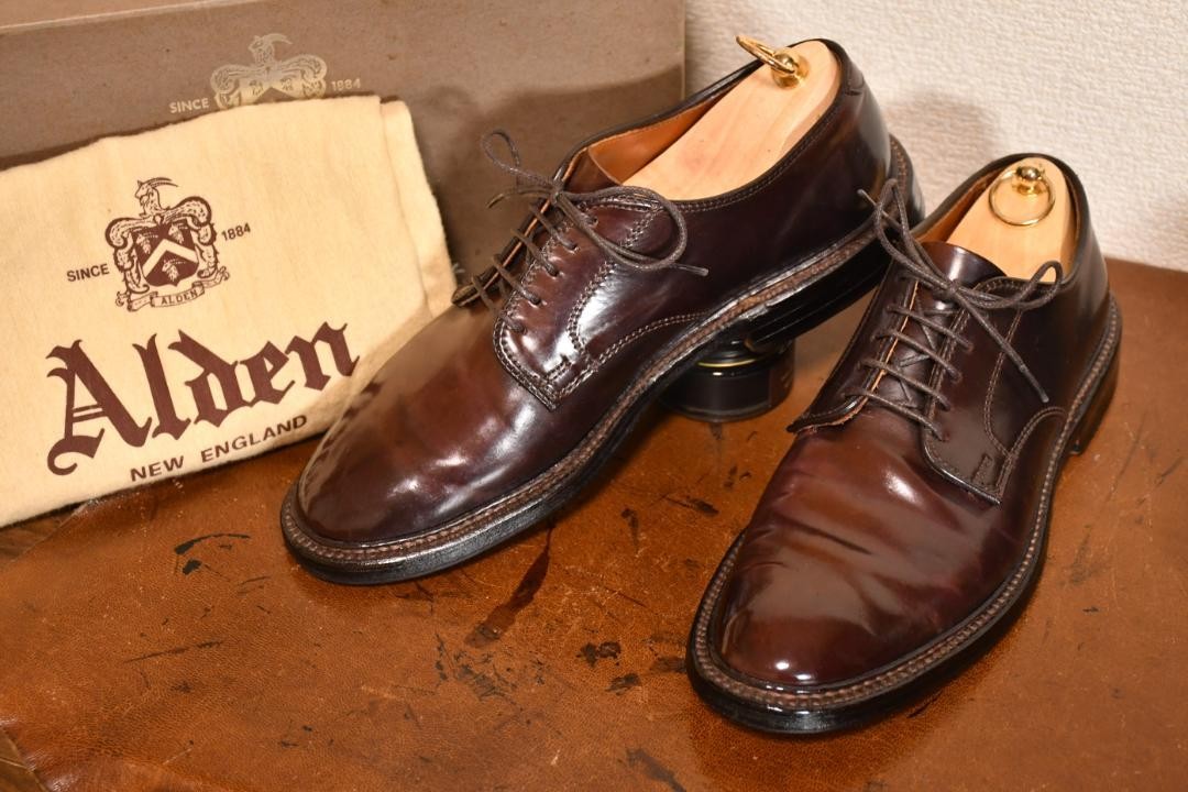 ALDEN　＃2938F cordovan 6 B/D Alden 2938F Cordovan Plain Toe Shoes Men 6.0 US/6B-D New | eBay