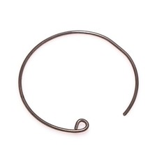 150 PCS 26MM ROUND EARRING FINDING BLACK GOLD PLATED JEWELRY MAKING WIRE 1039 C