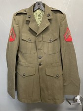 Men s Alpha Green USMC Dress Coat Service Jacket Size 37 Long