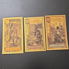 Lot 3 Goldback Banknotes: Washington D.C. $1 (2026), FL & AZ $1/2 (2025)