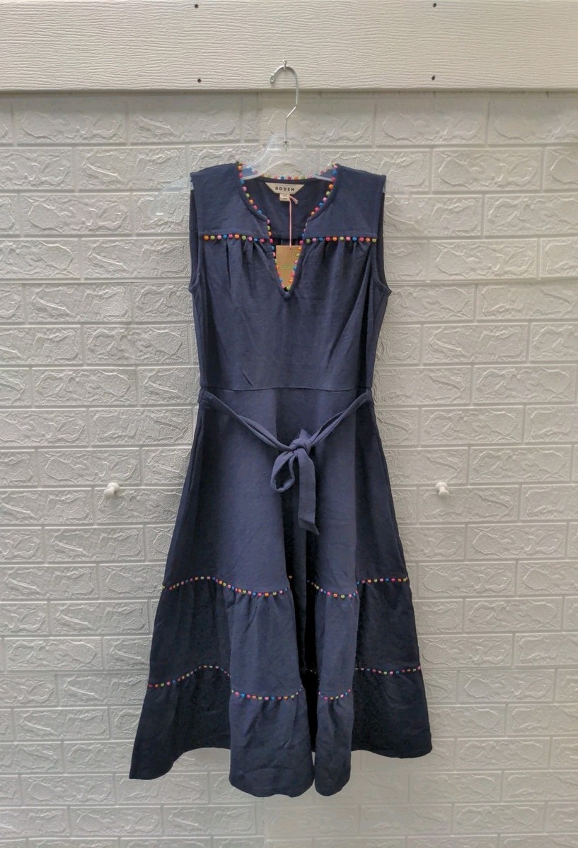 New Boden Tara Trim Tiered Jersey Dress Navy Sz 6P | eBay New Boden Tara Trim Tiered Jersey Dress Navy Sz 6P | eBay
