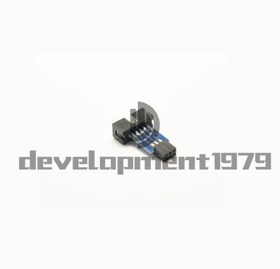 1PC 10Pin To 6Pin Adapter Board For AVRISP USBASP STK500   Conver NEW #wd