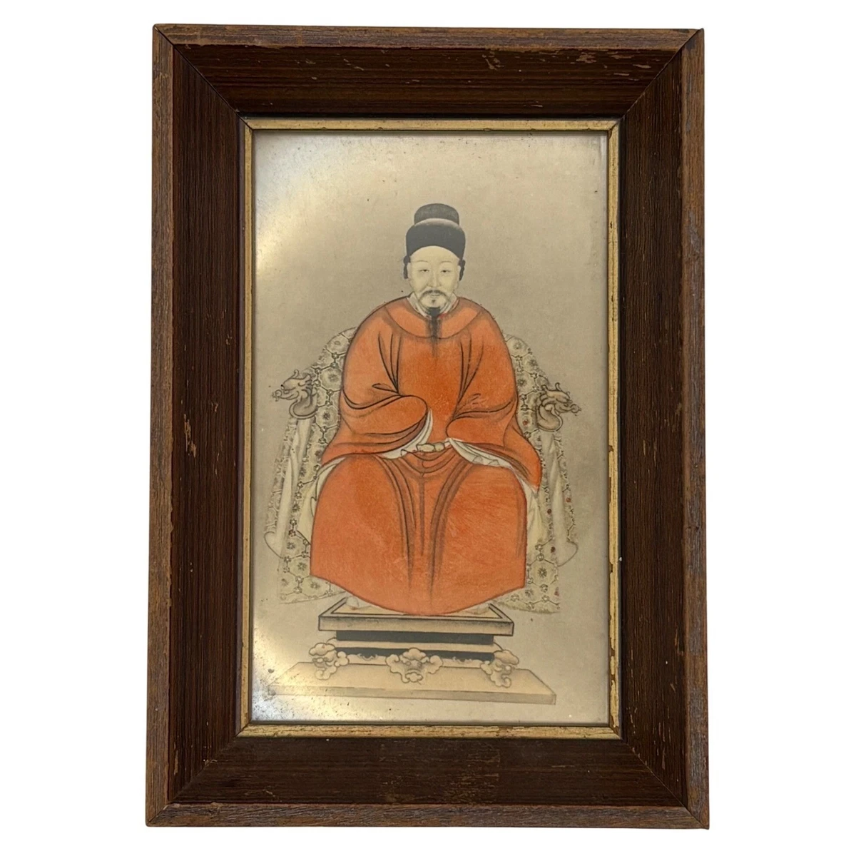 中国製　ヴィンテージシルク画(29cm×54cm) 中国製 ヴィンテージシルク画(29cm×54cm) 中国製 ヴィンテージシルク画