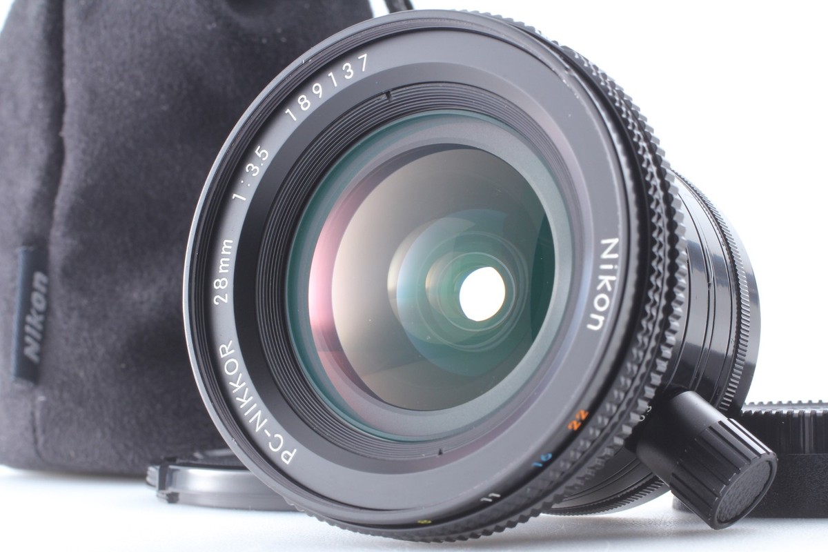 その他 Nikon PC28F3.5 Near MINT w/Caps] Non Ai Nikon PC Nikkor 28mm f/3.5 MF Shift Lens
