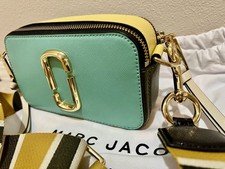 Marc Jacobs Snapshot Leather Crossbody - New green/ yellow Multi