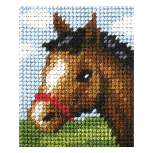 Orchidea My First Embroidery Needlepoint Kit - Friendly Foal
