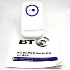 BT 1200 WIFI 11ac. DUAL-BAND Wi-Fi RANGE EXTENDER BOOSTER - WHITE UK