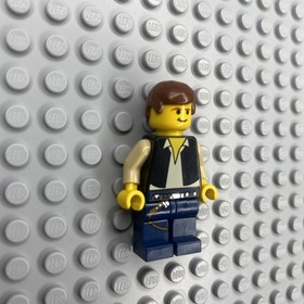 LEGO Star Wars Han Solo Minifigure 4501 Vintage Dark Blue Legs Great Condition