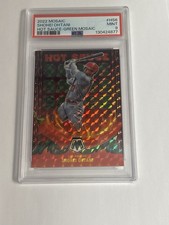 2022 Panini Mosaic - Hot Sauce Shohei Ohtani #HS-6 Green Mosaic Prizm PSA 9