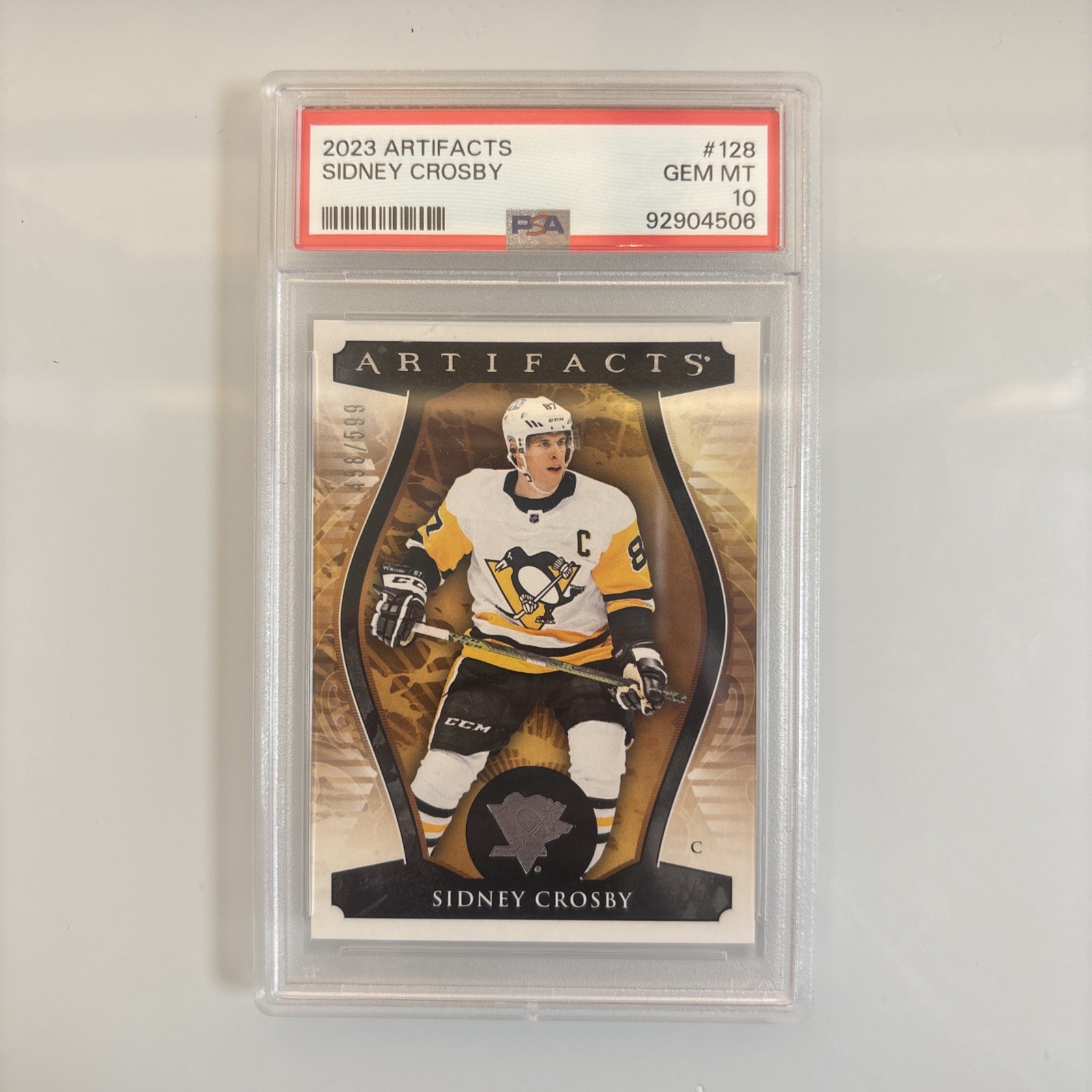 Sidney Crosby 2023 Artifacts /599 PSA 10 POP 1