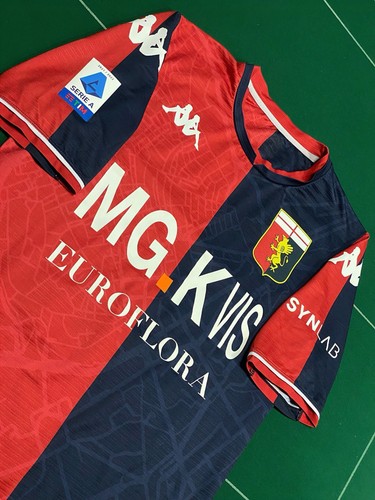 MAGLIA CALCIO GENOA FRENDRUP MATCH WORN INDOSSATA VS SAMPDORIA EUROFLORA 2021/22 - Foto 3 di 10