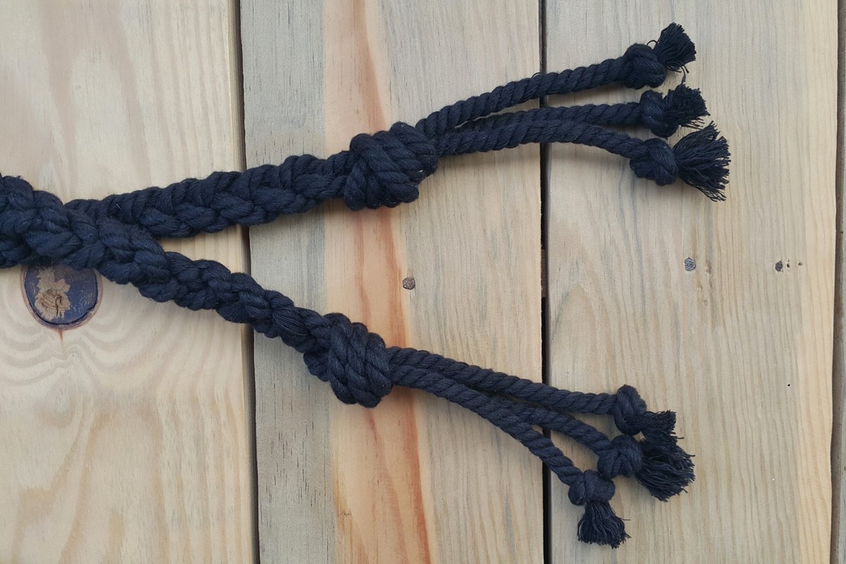 CIvory long woven braided rope knotted fringe tassel tie belt Red Braided Cotton Rope Belt With Tassels, Ukrainian  main image 4