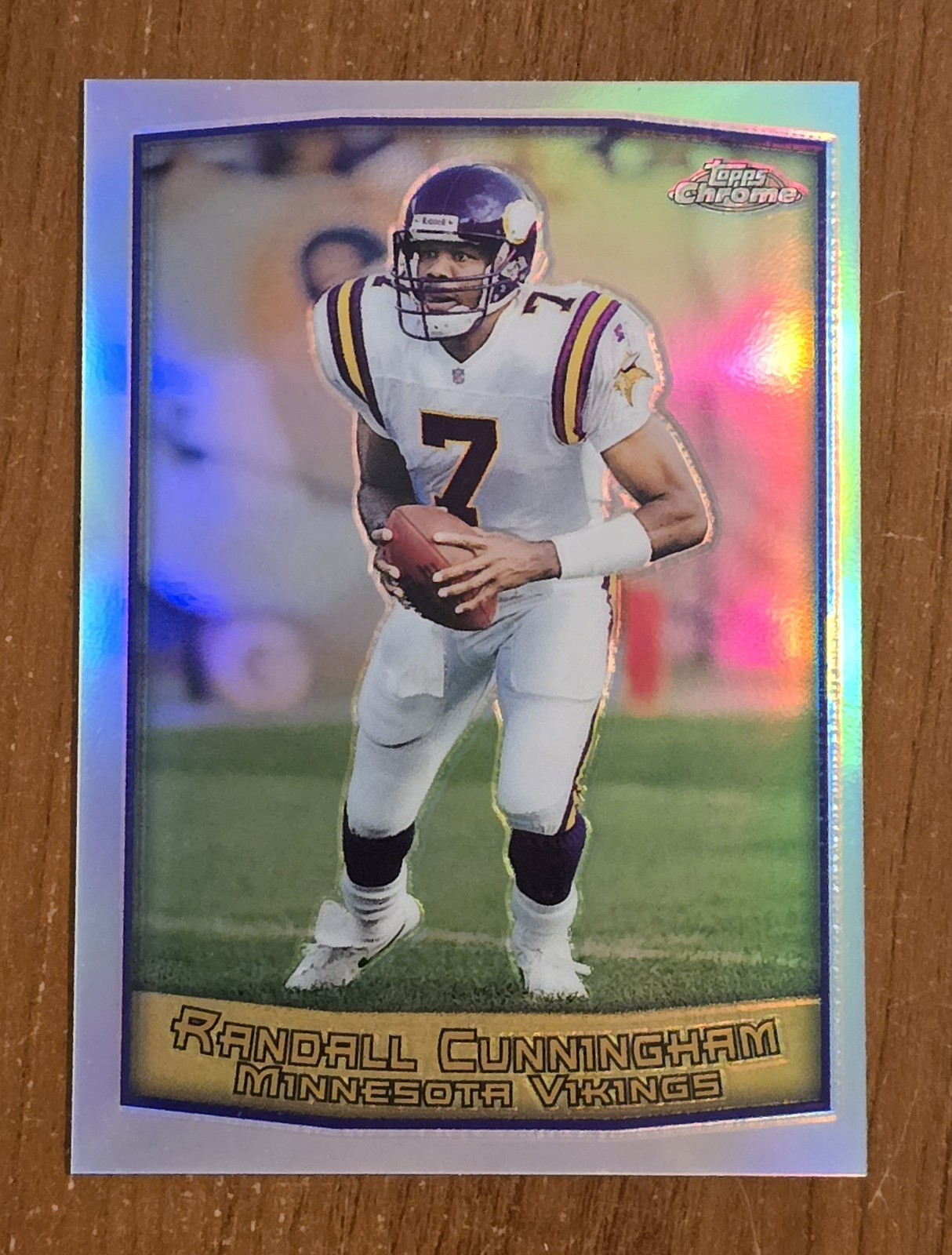 1999 Topps Chrome RANDALL CUNNINGHAM Refractor SP #80 Minnesota Vikings