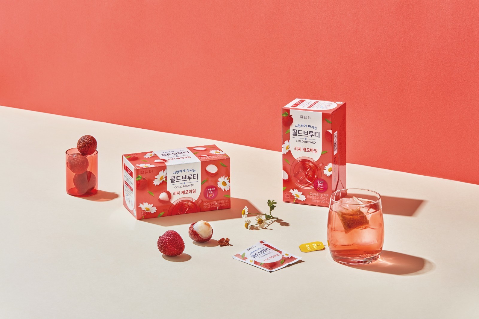Damtuh Cold Brew Fruit & Herbal Tea 담터 콜드브루 티 - Iced Tea Bags Fast Brewing