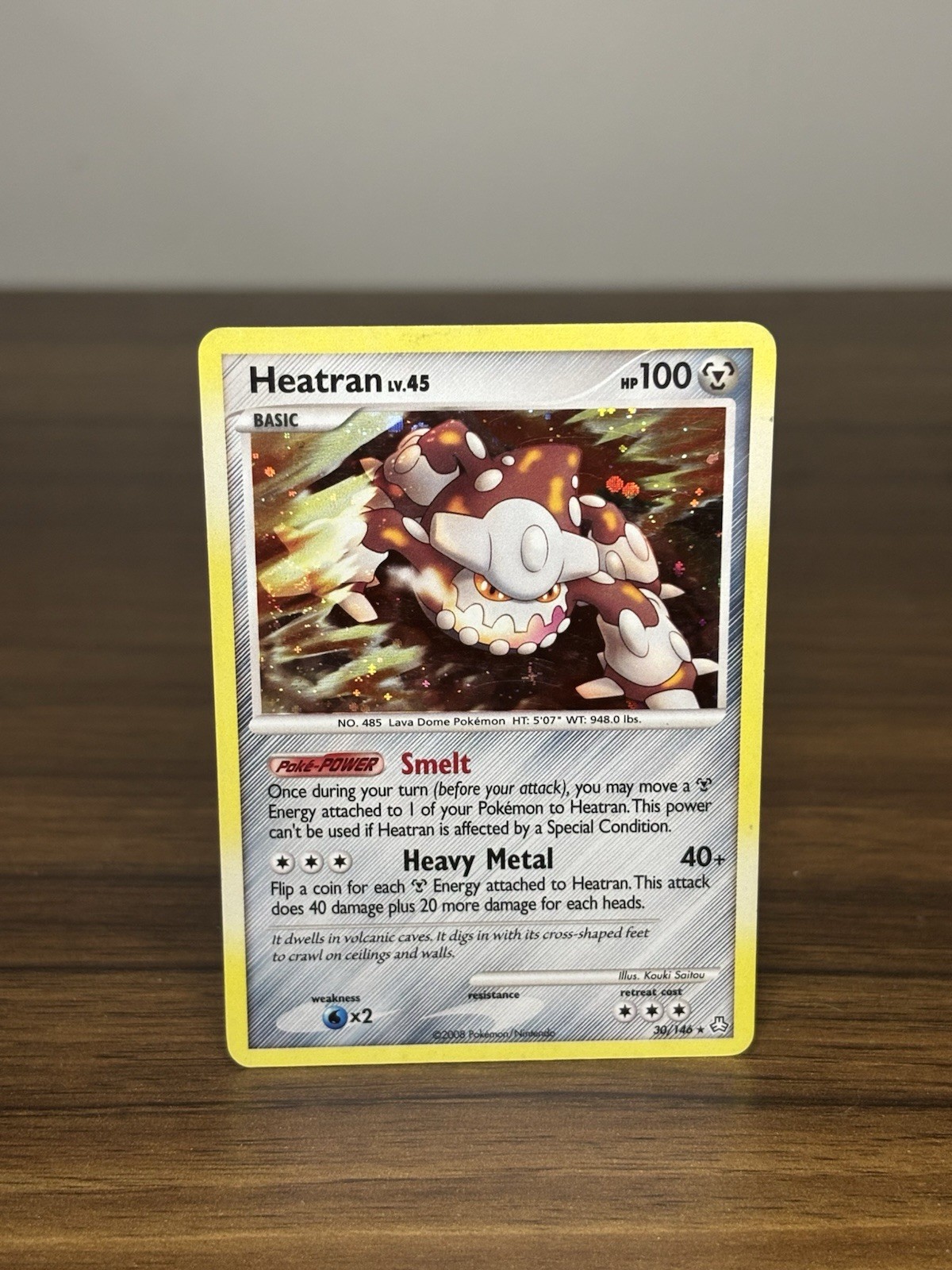 Heatran 30/146 Legends Awakened - Deck Exclusive Cosmos Holo Pokemon Card