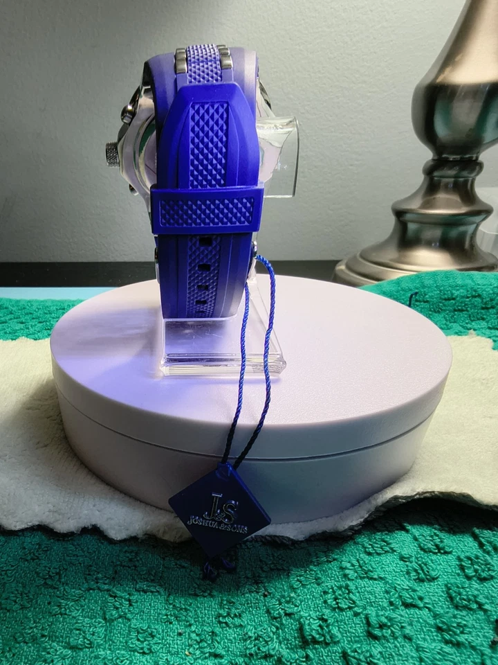 Joshua and Sons Modelo JS 50 BU Hombre Cronógrafo Esfera Azul Foto 4 de 4