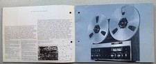 Super Rare REVOX FULL LINE BROCHURE Early 70's A77 A700 A720 and more many pages