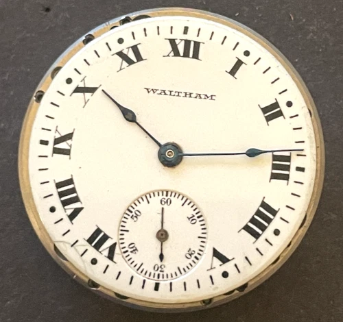 Antique 1918 Waltham Model 1907 360 Watch Movement Parts 3/0s 7j USA