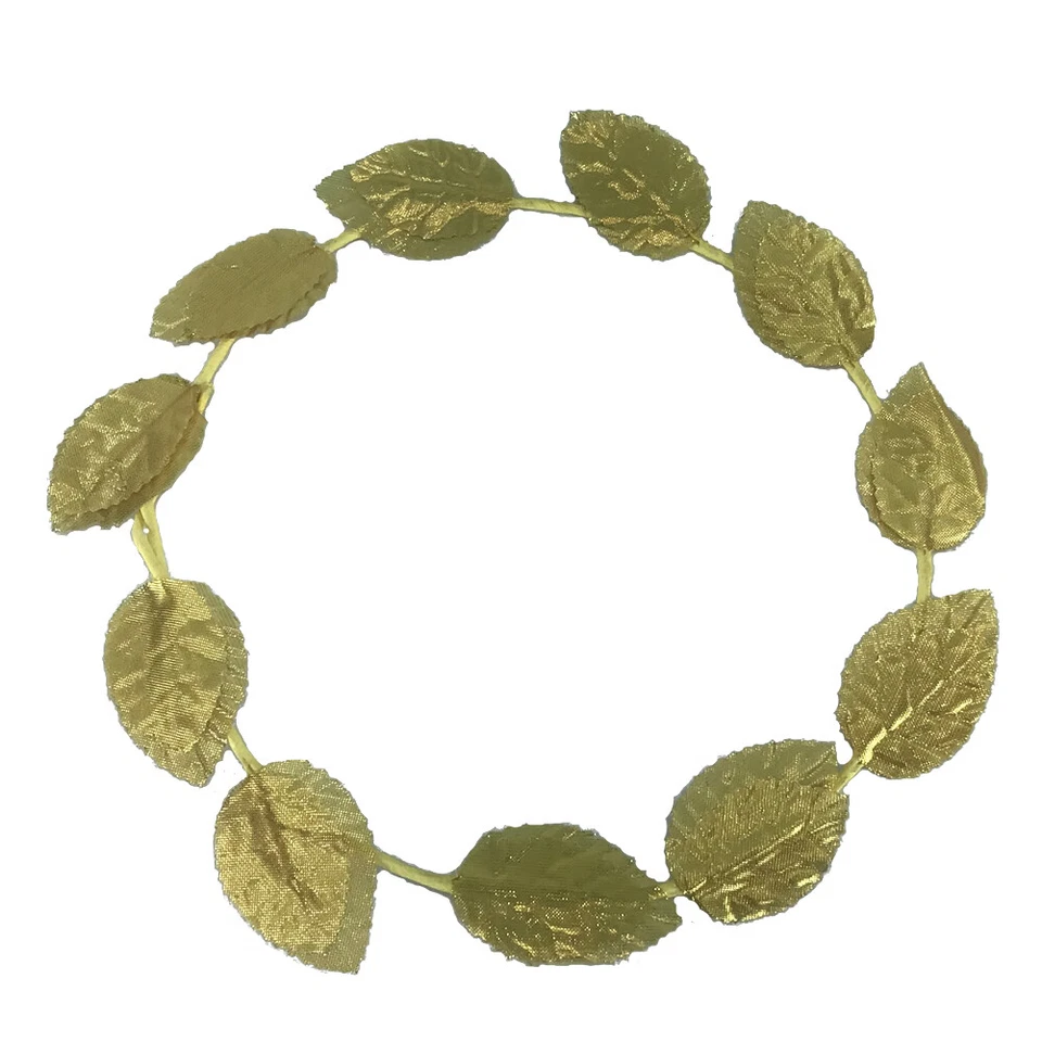 Gold Laurel Leaf Roman Trojan Egyptian Plastic Costume Headband - Image 2 of 3