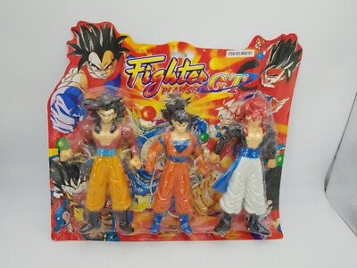 FIGHTER GT PLAY SET - DRAGON BALL GT KNOCK OFF Sealed - 3 FIGURES New SEALED 