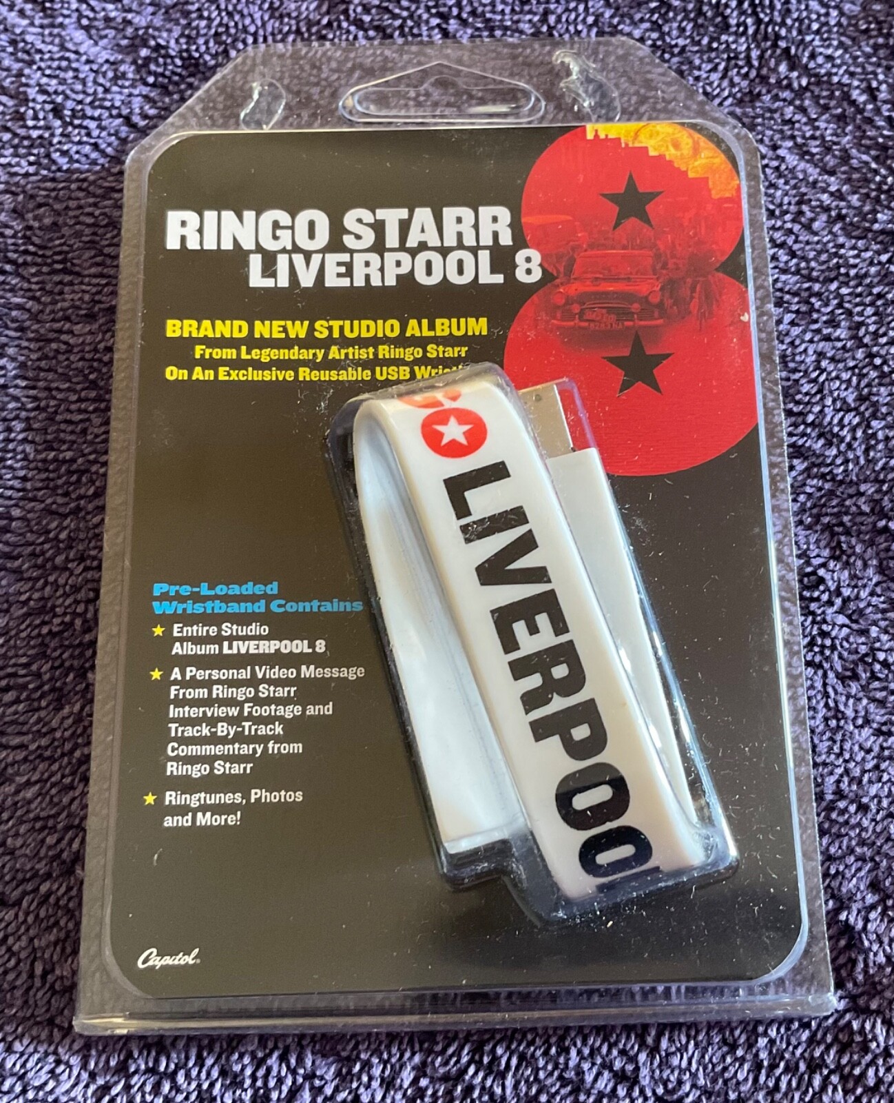 The Beatles Ringo Starr 2008 USB Wristband LP “Liverpool 8”  Sealed New