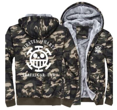 One Piece Trafalgar Law Anime Kapuzen Army Sweatshirt Hoodie